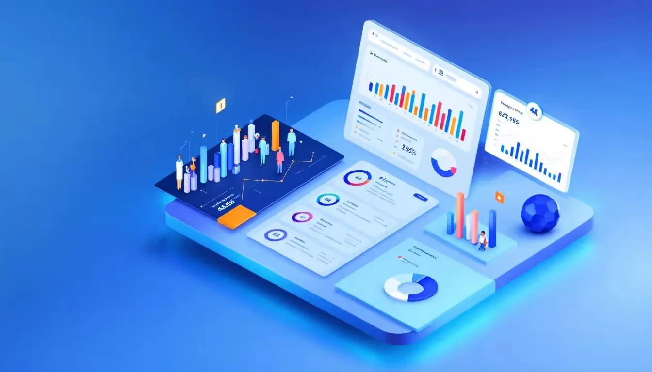 B2B sales metrics dashboard showing campaign performance and meeting statistics